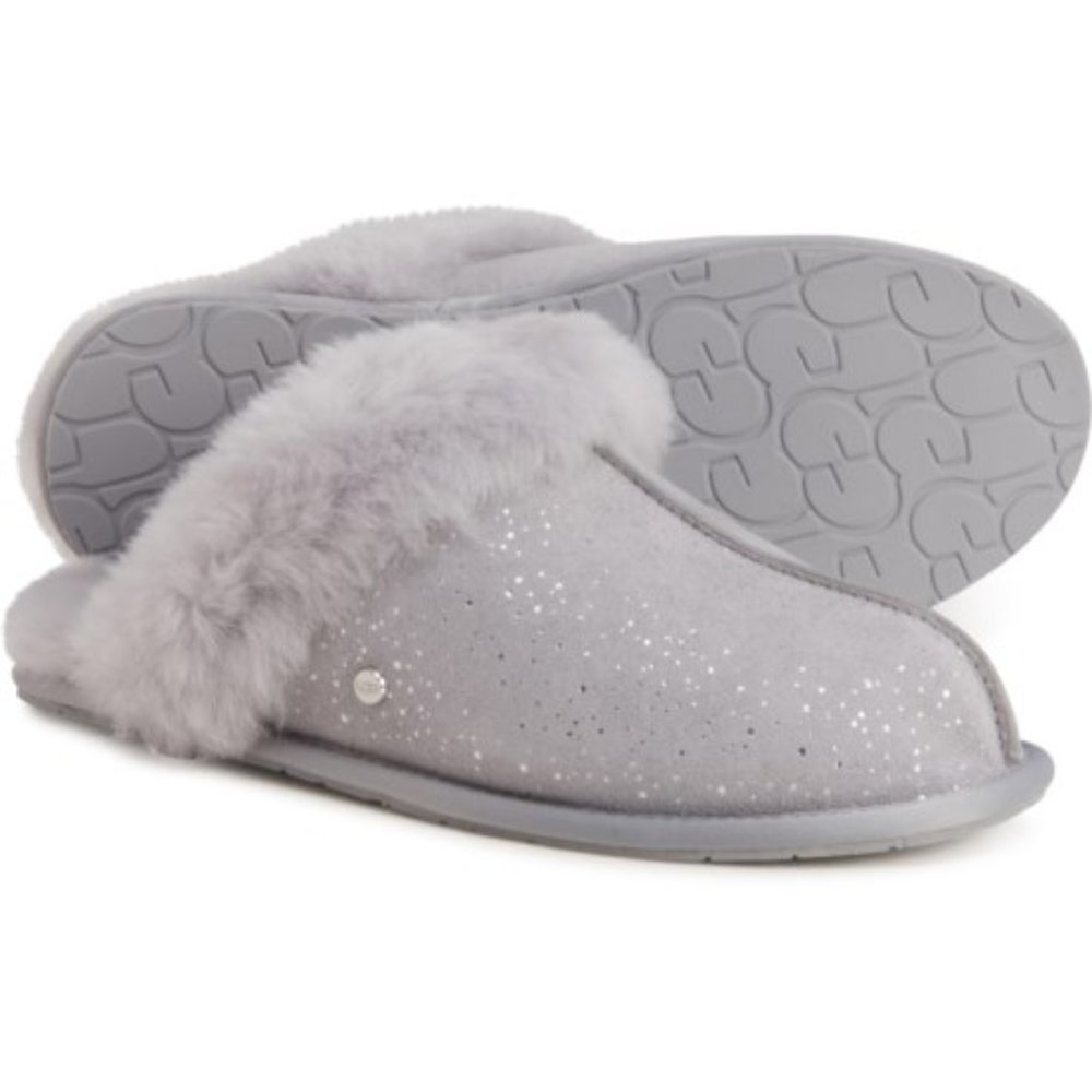 UGG Gray Sparkle Slippers